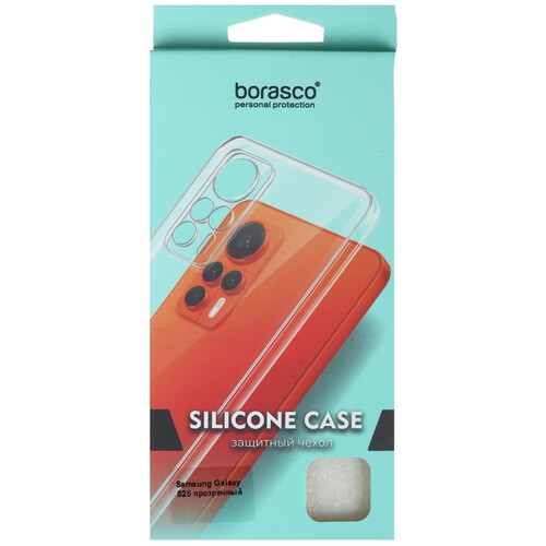 Купить Накладка  BoraSCO Silicone Case для Samsung Galaxy S25 прозрачный  5605532. Характеристики, отзывы и цены в Донецке
