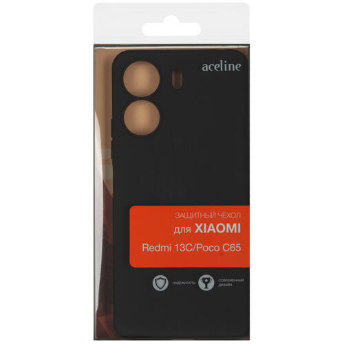 Купить Накладка  Aceline Fresh для POCO C65/ Xiaomi Redmi 13C черный  9081127. Характеристики, отзывы и цены в Донецке