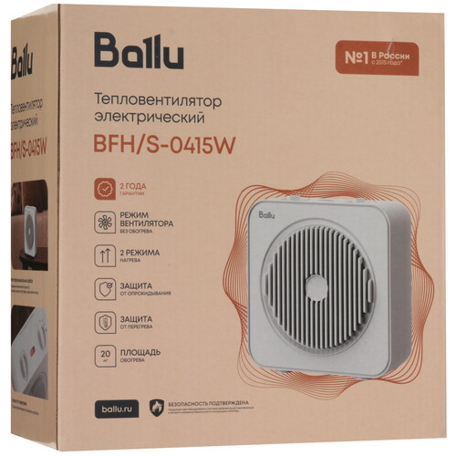 Купить Тепловентилятор Ballu BFH/S-0415W  9285563. Характеристики, отзывы и цены в Донецке