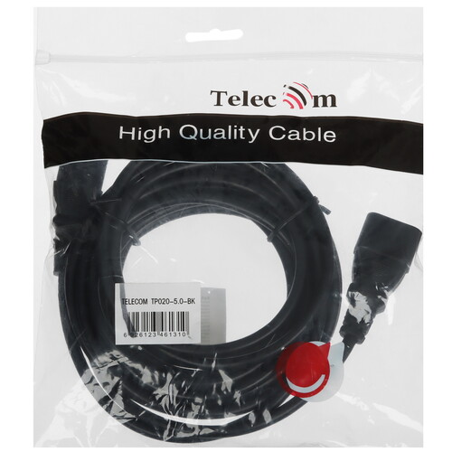 Купить Кабель питания Telecom IEC 320 C13 - IEC 320 C14  5471663. Характеристики, отзывы и цены в Донецке