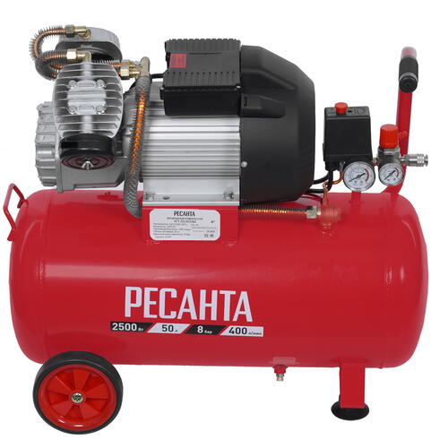 Купить Компрессор поршневой масляный Ресанта КП-50/400М  9944763. Характеристики, отзывы и цены в Донецке