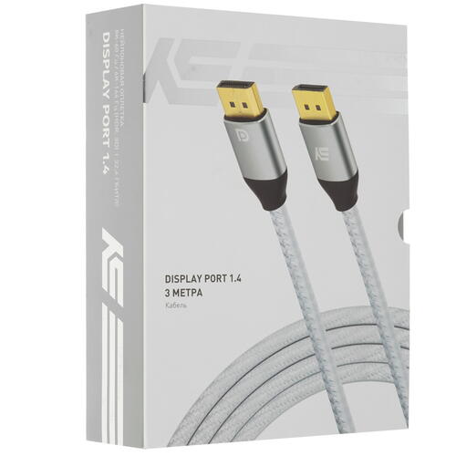 Купить Кабель  KEYRON DisplayPort - DisplayPort, 3 м  5027694. Характеристики, отзывы и цены в Донецке