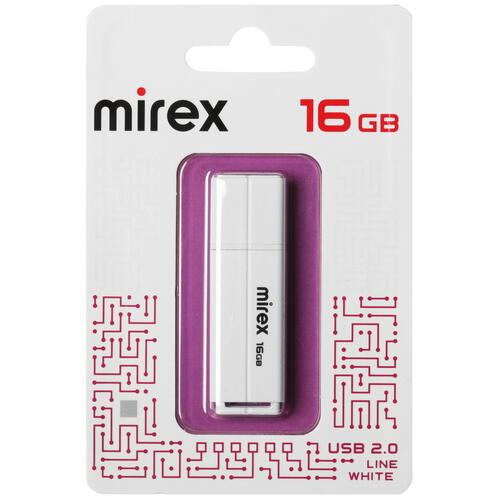 Купить Память USB Flash 16 ГБ Mirex LINE [13600-FMULWH16]  5459814. Характеристики, отзывы и цены в Донецке