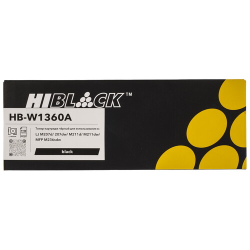 Купить Картридж лазерный Hi-Black HB-W1360A черный, с чипом  9264013. Характеристики, отзывы и цены в Донецке