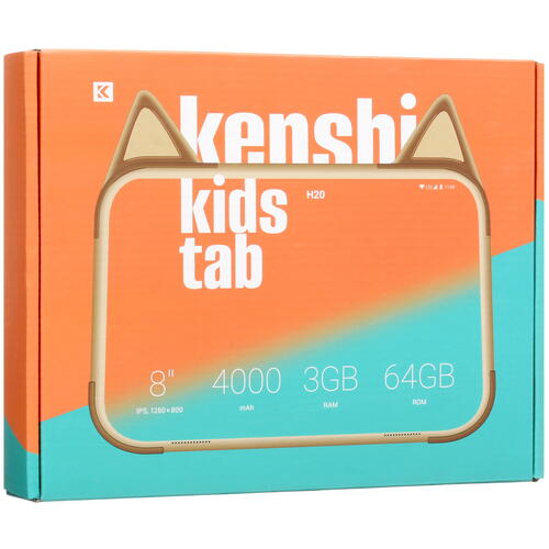 Купить 8" Планшет KENSHI Kids H20 LTE 64 ГБ бежевый  9015787. Характеристики, отзывы и цены в Донецке