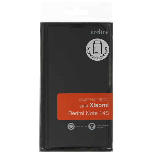 Купить Чехол-книжка  Aceline Kors для Xiaomi Redmi Note 14S черный  5630419. Характеристики, отзывы и цены в Донецке