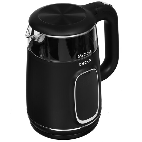 Купить Электрочайник DEXP DK-2200D черный  9208050. Характеристики, отзывы и цены в Донецке