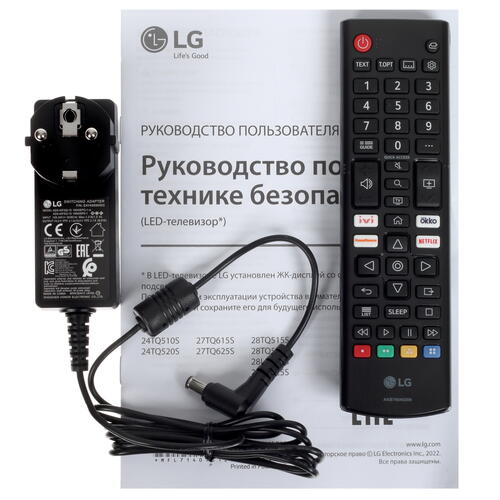 Купить 24" (60 см) Телевизор LG 24TQ510S-PZ черный  5096244. Характеристики, отзывы и цены в Донецке