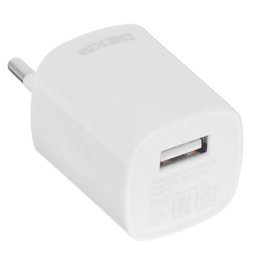 Купить Сетевое зарядное устройство DEXP IET002048 белый  1252638. Характеристики, отзывы и цены в Донецке