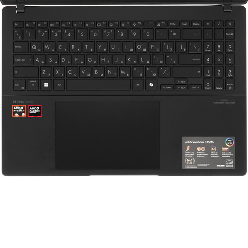 Купить 16" Ноутбук ASUS Vivobook S M5606WA-MX088 черный  5466591. Характеристики, отзывы и цены в Донецке