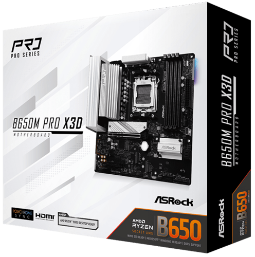 Купить Материнская плата ASRock B650M Pro X3D  5637082. Характеристики, отзывы и цены в Донецке