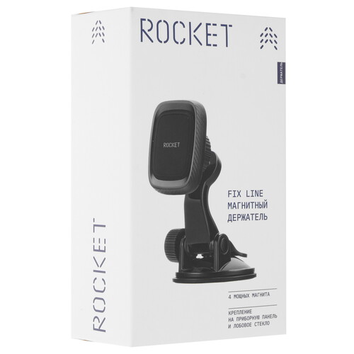 Купить Держатель автомобильный Rocket Fix Line черный  9240476. Характеристики, отзывы и цены в Донецке