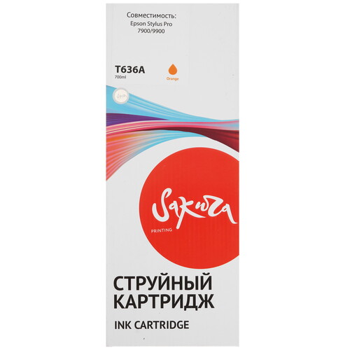 Купить Картридж Sakura C13T636A00 (T636A Orange) оранжевый  9159211. Характеристики, отзывы и цены в Донецке