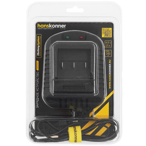 Купить Зарядное устройство Hanskonner HBC2004 1BatterySystem 18V  5452213. Характеристики, отзывы и цены в Донецке