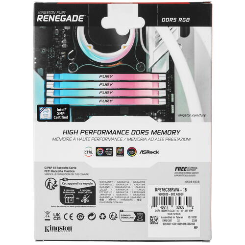 Купить Оперативная память Kingston Fury Renegade White RGB  5436363. Характеристики, отзывы и цены в Донецке