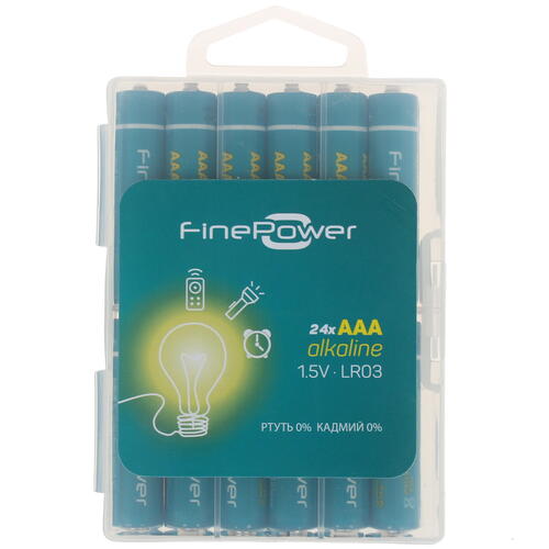 Купить Батарейка FinePower AAA / AAA (LR03/FR03)  1276695. Характеристики, отзывы и цены в Донецке