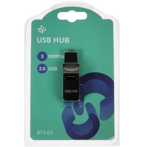 Купить USB-разветвитель DEXP BT3-03  1303818. Характеристики, отзывы и цены в Донецке