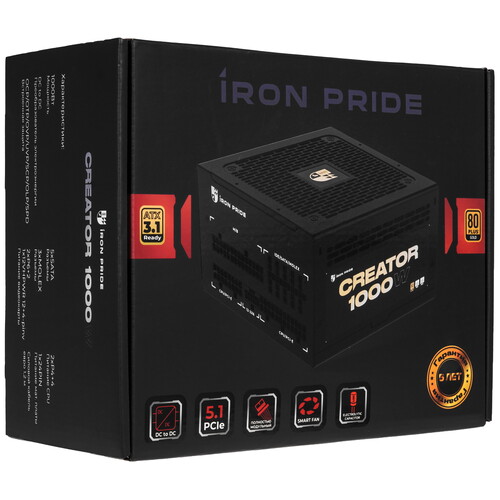 Купить Блок питания Iron Pride Creator 1000W  9257863. Характеристики, отзывы и цены в Донецке