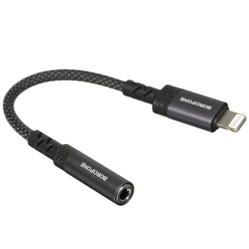 Купить Кабель   Borofone Lightning - jack 3.5 мм серый  5635266. Характеристики, отзывы и цены в Донецке
