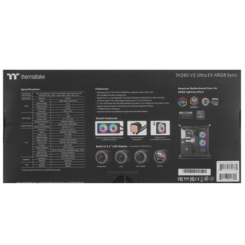 Купить Система охлаждения Thermaltake TH280 V2 Ultra EX ARGB Sync черная  5462769. Характеристики, отзывы и цены в Донецке