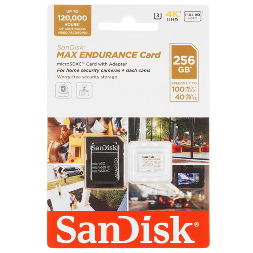 Купить Карта памяти SanDisk MAX ENDURANCE microSDXC 256 ГБ [SDSQQVR-256G-GN6IA]  5470859. Характеристики, отзывы и цены в Донецке