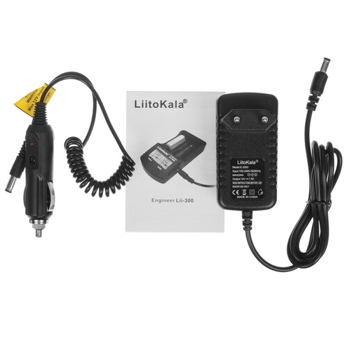 Купить Зарядное устройство LiitoKala Lii-300 EU+Carcable  9212368. Характеристики, отзывы и цены в Донецке