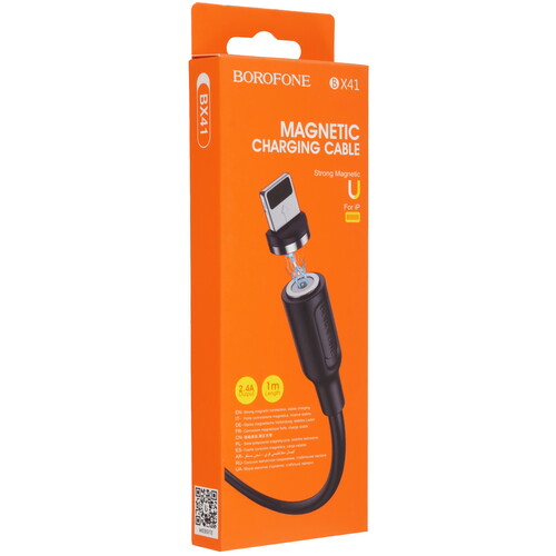 Купить Кабель круглый Borofone Lightning 8-pin - USB 2.0 Type-A черный 1 м  9238169. Характеристики, отзывы и цены в Донецке