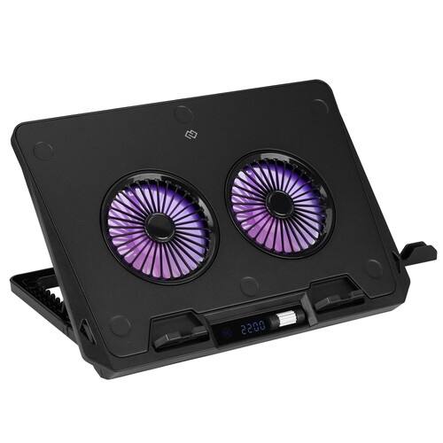 Купить Подставка для ноутбука Digma D-NCP170-2x110RGB черный  9300792. Характеристики, отзывы и цены в Донецке