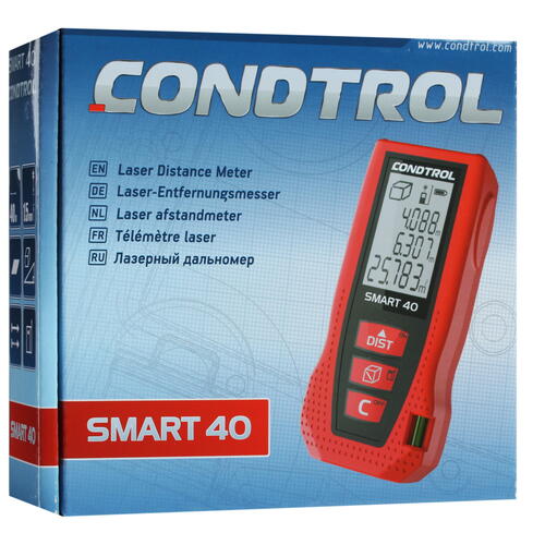 Купить Лазерный дальномер Condtrol Smart 40  7996818. Характеристики, отзывы и цены в Донецке