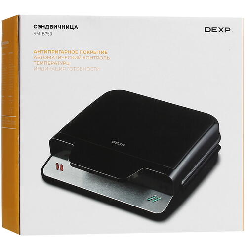 Купить Сэндвичница DEXP SM-B750 черный  5425370. Характеристики, отзывы и цены в Донецке