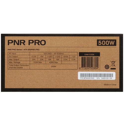 Купить Блок питания FSP PNR PRO 500W  5438675. Характеристики, отзывы и цены в Донецке