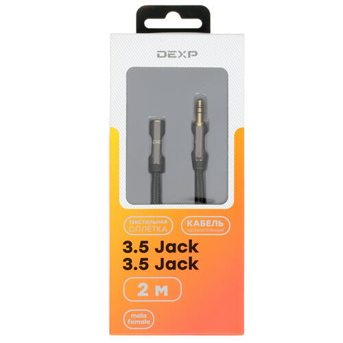 Купить Кабель   DEXP 3.5 mm jack - 3.5 mm jack черный  1382327. Характеристики, отзывы и цены в Донецке
