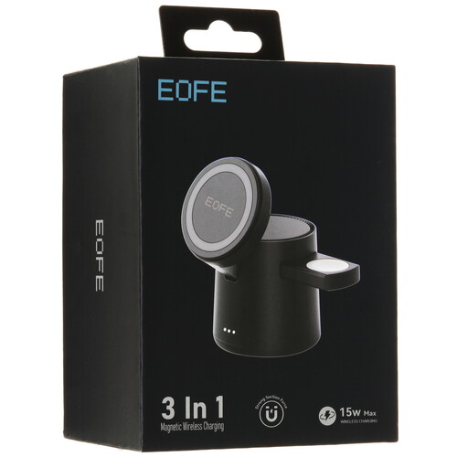 Купить Беспроводное зарядное устройство EOFE D201 черный  5637132. Характеристики, отзывы и цены в Донецке