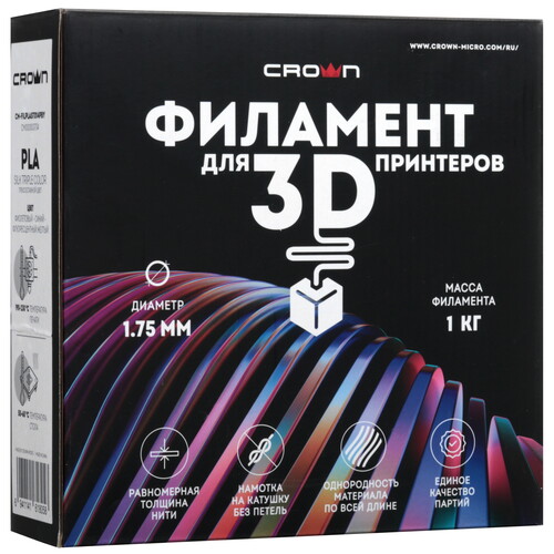 Купить Пластик CROWN CM-FILPLAST014PBY флуоресцентный  9229263. Характеристики, отзывы и цены в Донецке