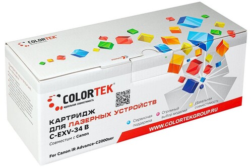 Купить Картридж лазерный Colortek C-EXV34 черный  9129919. Характеристики, отзывы и цены в Донецке