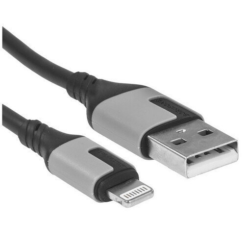 Купить Кабель круглый Borofone Lightning 8-pin - USB 2.0 Type-A черный 1 м  9244423. Характеристики, отзывы и цены в Донецке