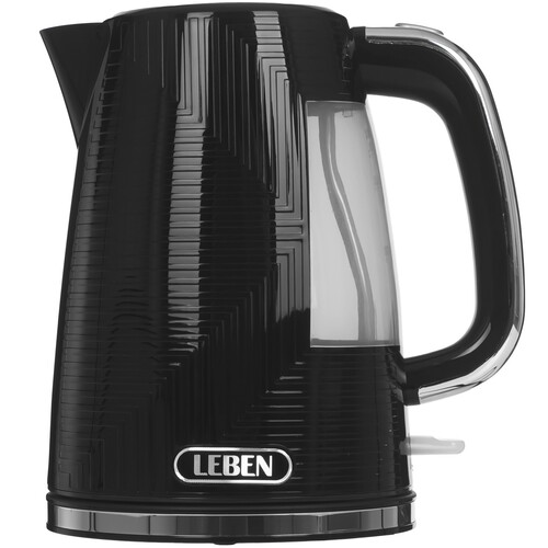 Купить Электрочайник LEBEN 291-100 черный  9237185. Характеристики, отзывы и цены в Донецке