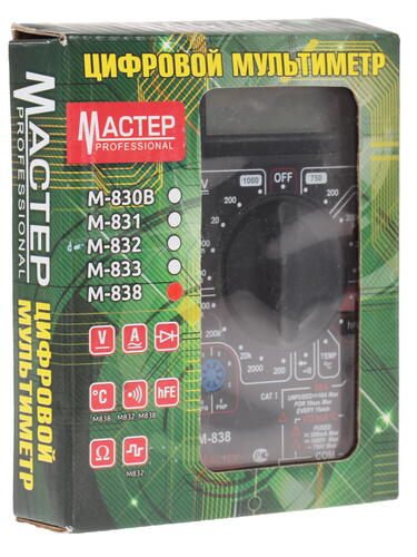 Купить Мультиметр Master Professional M838  1063071. Характеристики, отзывы и цены в Донецке