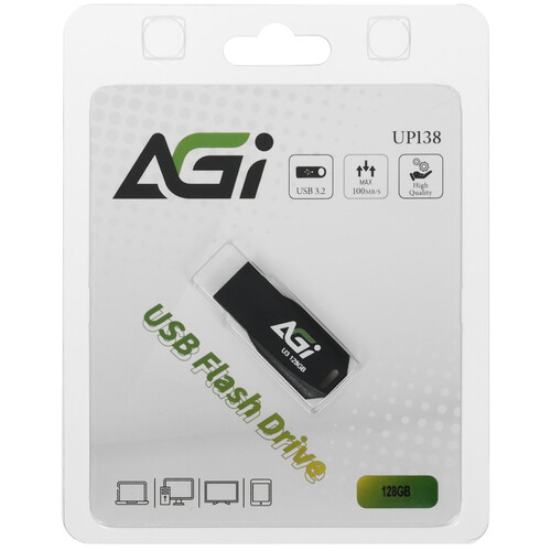 Купить Память USB Flash 128 ГБ Agi UP138 [AGI128GBBUP138]  5464972. Характеристики, отзывы и цены в Донецке