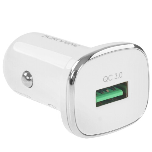 Купить Автомобильное ЗУ Borofone BZ12A Lasting Power белый  9244276. Характеристики, отзывы и цены в Донецке