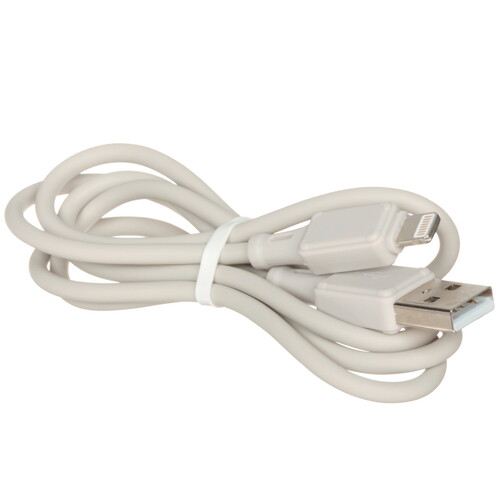 Купить Кабель круглый Hoco Lightning 8-pin - USB 2.0 Type-A серый 1 м  9244393. Характеристики, отзывы и цены в Донецке