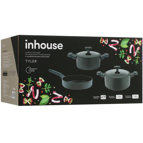 Купить Набор посуды Inhouse Tyler INTLR-2  5422303. Характеристики, отзывы и цены в Донецке