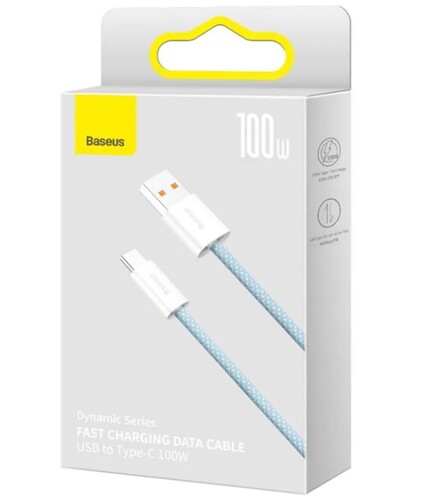 Купить Кабель круглый Baseus USB Type-C - USB 2.0 Type-A голубой 1 м  9260674. Характеристики, отзывы и цены в Донецке