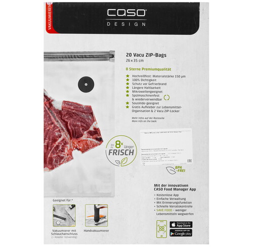 Купить Пакеты для вакуумного упаковщика CASO VC 26×35  9297238. Характеристики, отзывы и цены в Донецке