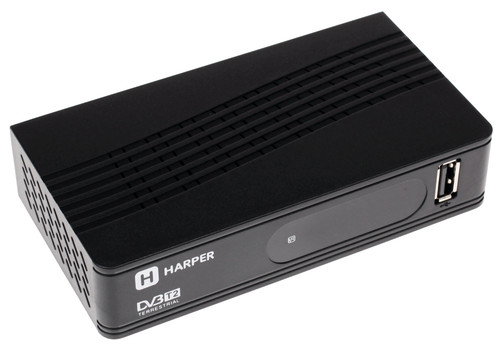 Купить Приставка для цифрового ТВ Harper HDT2-1202 черный  1075221. Характеристики, отзывы и цены в Донецке