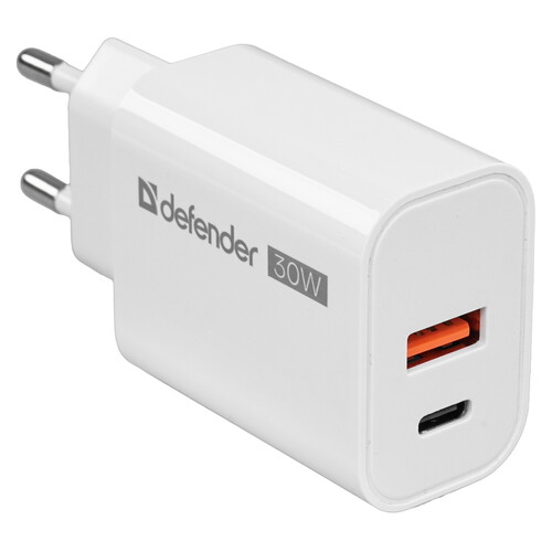 Купить Сетевое зарядное устройство Defender UPA-130 белый  5479416. Характеристики, отзывы и цены в Донецке