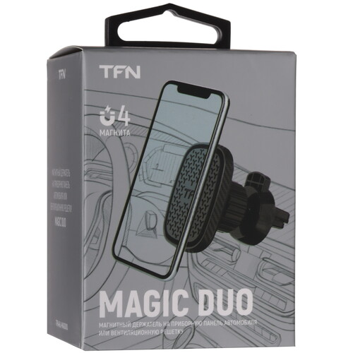 Купить Держатель автомобильный TFN Magic DUO черный  5465773. Характеристики, отзывы и цены в Донецке