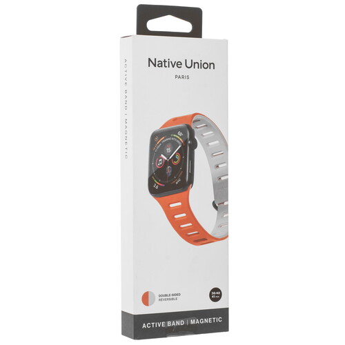 Купить Ремешок Native Union для Apple Watch 38/ 40/ 41mm оранжевый/серый  9240546. Характеристики, отзывы и цены в Донецке