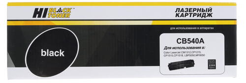 Купить Картридж лазерный Hi-Black CB540A черный  7939734. Характеристики, отзывы и цены в Донецке