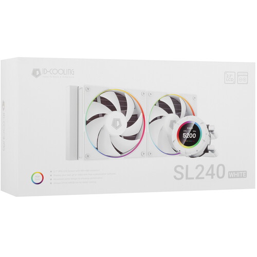 Купить Система охлаждения ID-COOLING SL240  белая  5430603. Характеристики, отзывы и цены в Донецке